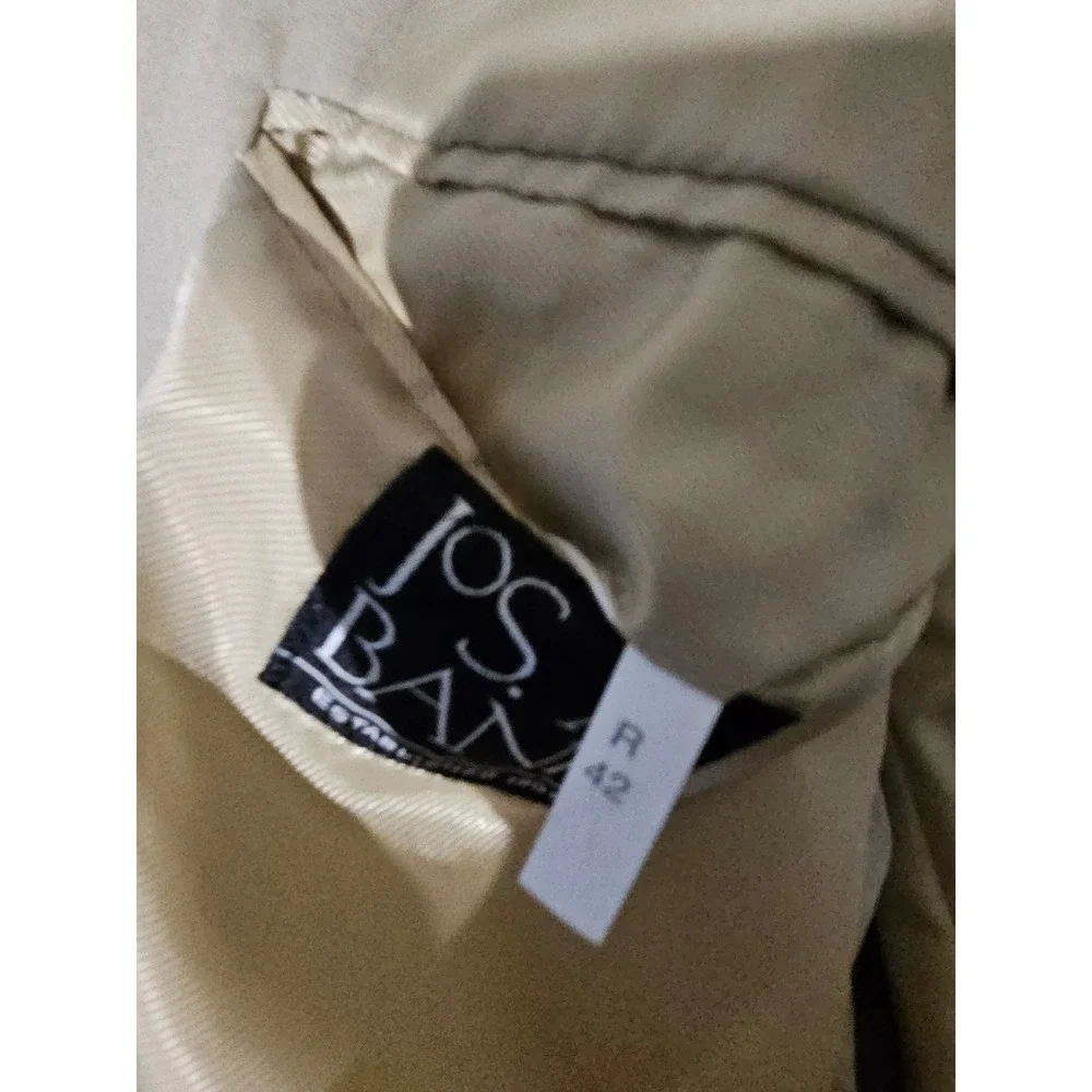 JOS A BANK Mens Tan Classic Fit Sport Coat Blazer Jacket Size 42 R